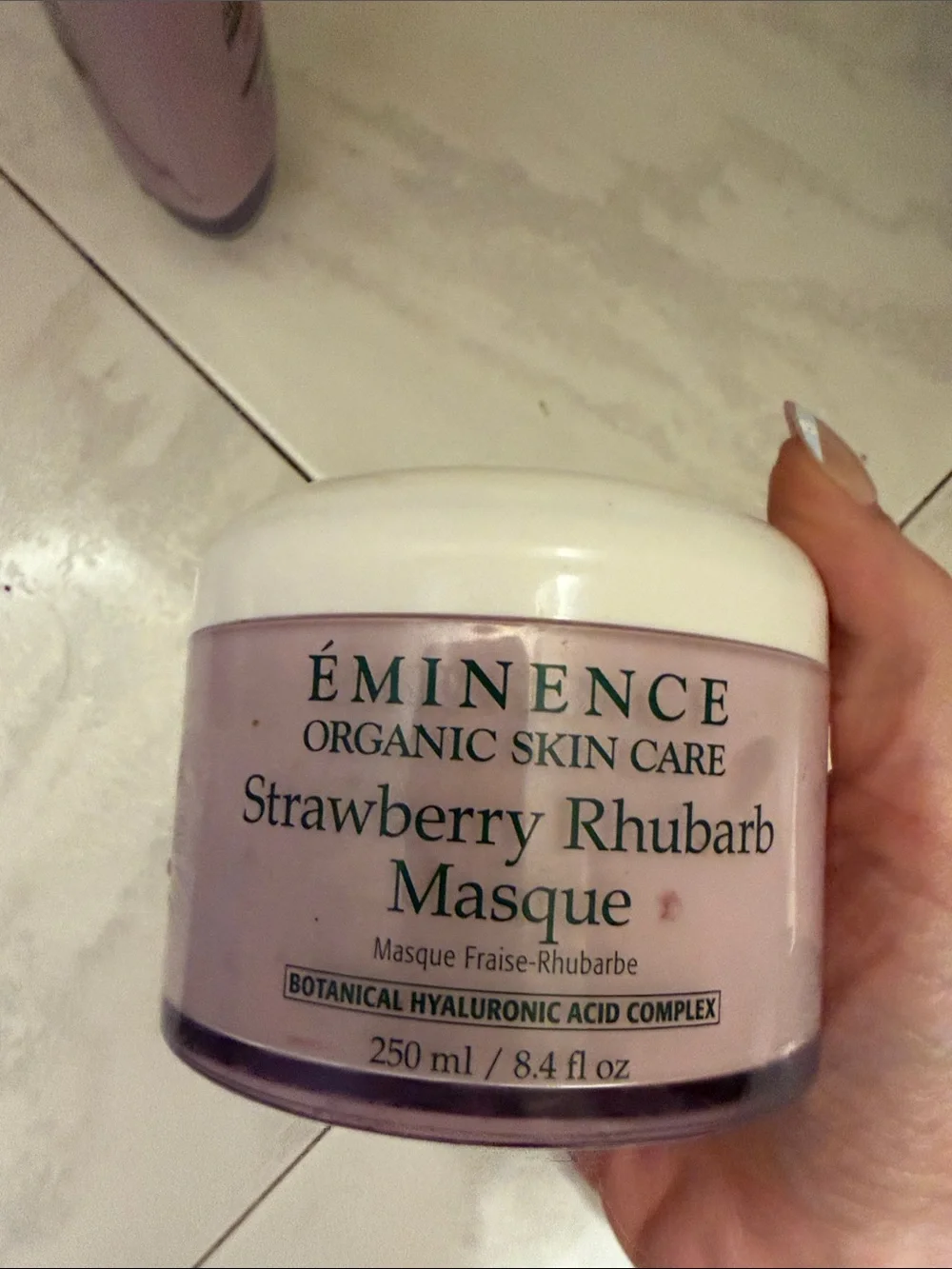 Eminence Strawberry Rhubarb Masque — Pro size used once.
